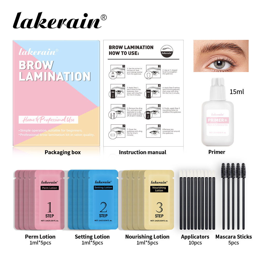 New Professional Brow Perm Set - Keratin Treatment Set recension och pris