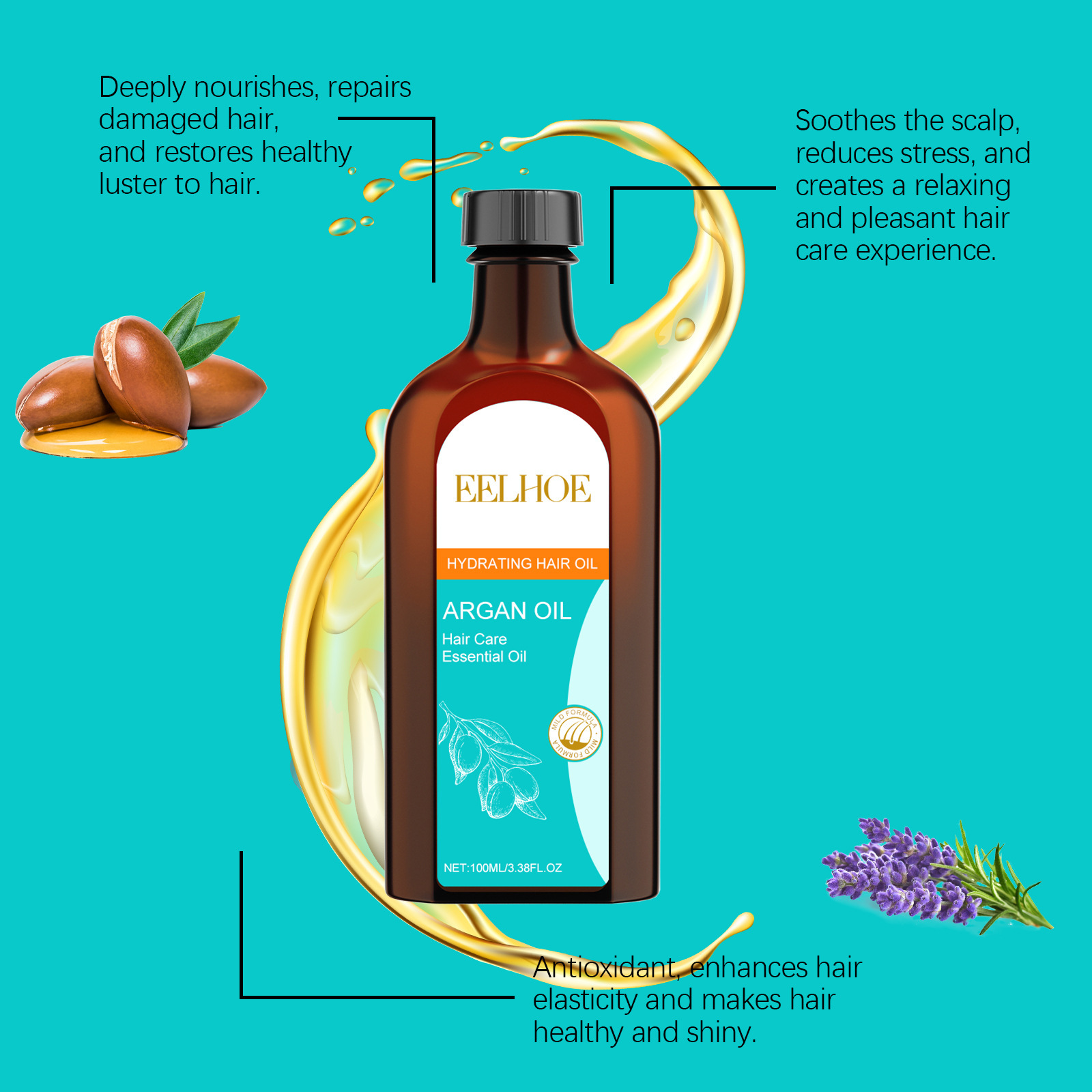 EELHOE Moroccan Argan Oil Kera - Keratin Treatment Set recension och pris