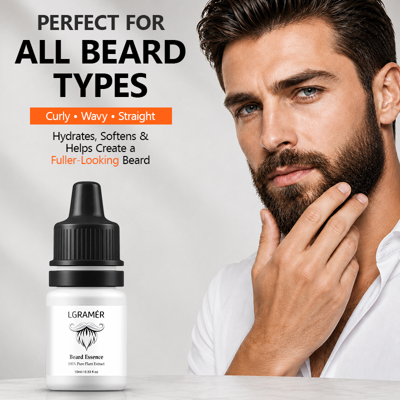 Men's Beard Growth Serum Nouri - Hair Growth Serum Oil recension och pris
