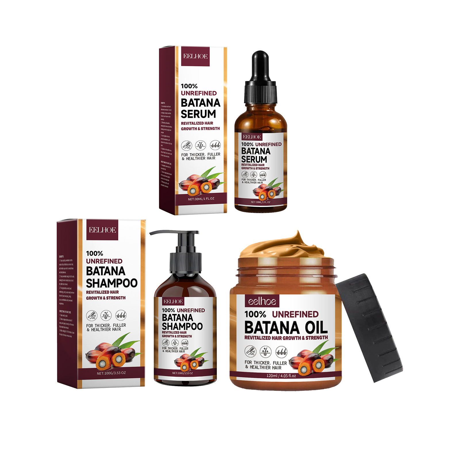 EELHOE Natural Batana Oil Deep - Keratin Treatment Set recension och pris