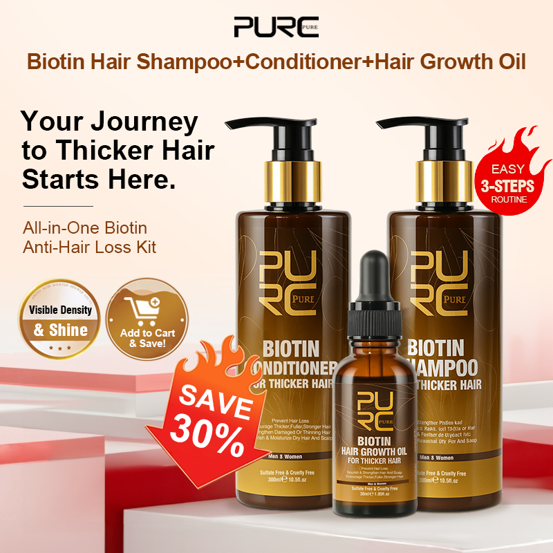 PURC Biotin Hair Growth Oil Sh - Keratin Treatment Set recension och pris