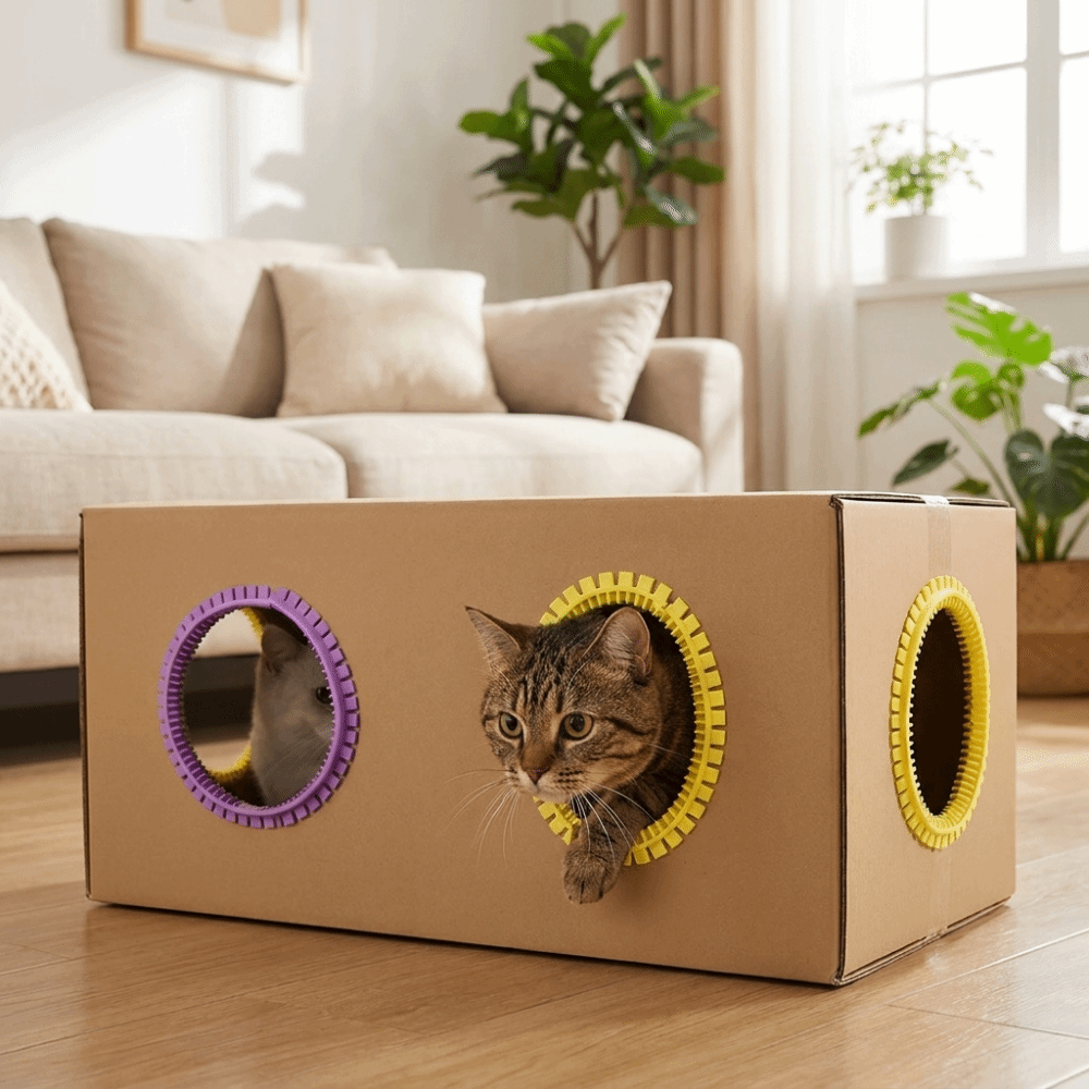 Plastic Cat Tunnel Brush Soft  - House Hair Care recension och pris
